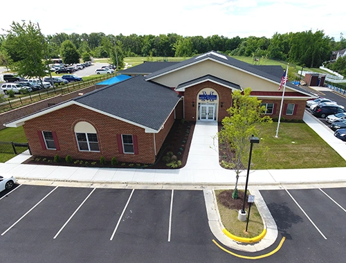 Merit School of Leeland Station aerial childcare preschool early learning daycare private school in Fredericksburg VA