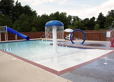 Pool and Splashpad at The Merit School of Cloverdale