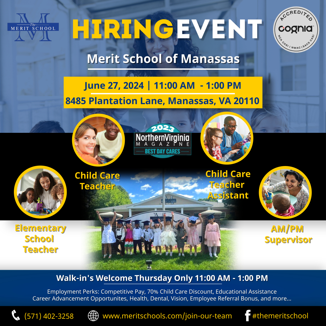 Join us for our Hiring Event at The Merit School of Manassas - The ...