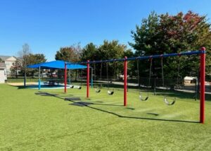 Merit School of Braemar - playground swings