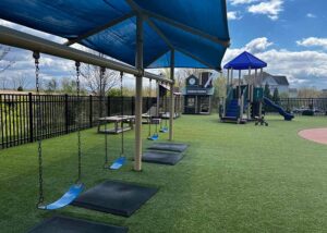 Merit School of Broadlands - playground swings