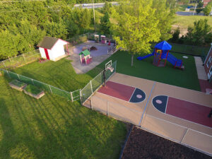 Merit School of Southpoint playground aerial photo