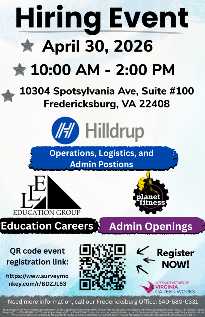 Childcare Positions Hiring Event!  Thursday, February 13th