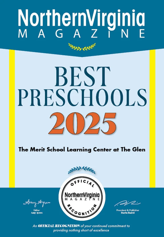 Northern Virginia Magazine Best Preschools 2025 Award - Merit School Learning Center at The Glen