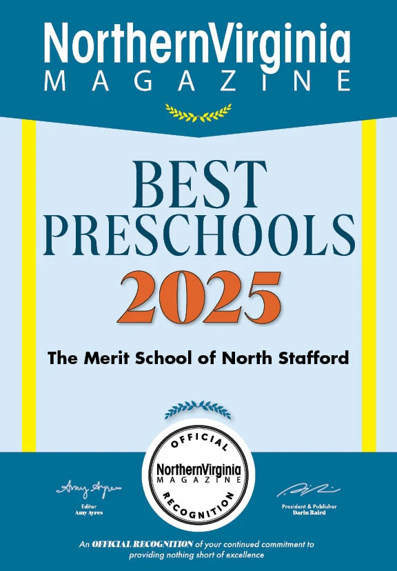 Northern Virginia Magazine Best Preschools 2025 Award - Merit School of North Stafford