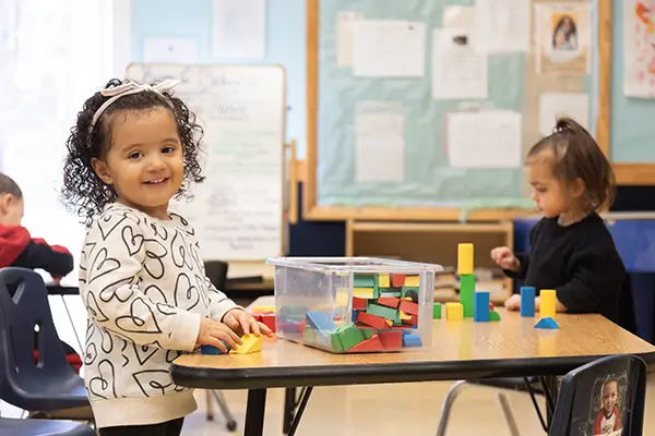Merit School of Manassas Park adorable preschool student