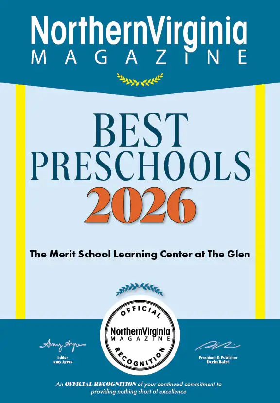 Northern Virginia Magazine 2026 Best Preschool Plaque - The Merit School Learning Center at The Glen