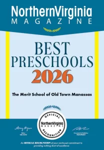 Northern Virginia Magazine 2026 Best Preschool Plaque - The Merit School of Old Town Manassas