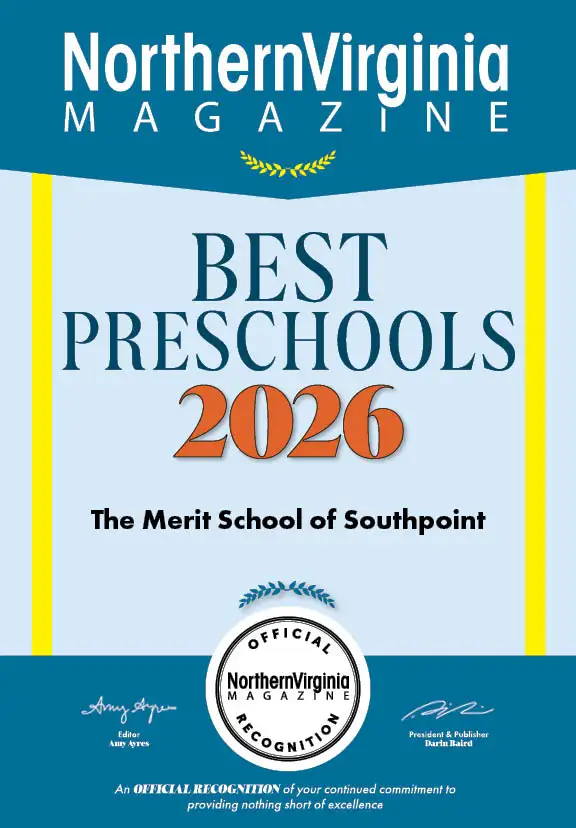 Northern Virginia Magazine 2026 Best Preschool Plaque - The Merit School of Southpoint