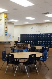 Merit School of Doc Stone - Youth Zone and Lockers Area