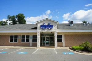 The Merit School of Wellington - front exterior / main entrance