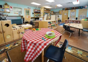 Merit School of Wellington - Preschool Readiness Enrichment Program (PREP) classroom kitchen area