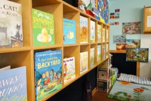 Merit School of Wellington - Preschool Readiness Enrichment Program (PREP) classroom large selection of books