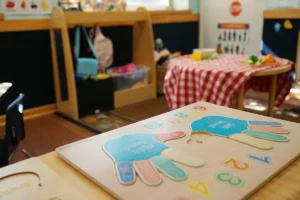 Merit School of Wellington - Preschool Readiness Enrichment Program (PREP) classroom numeric puzzle