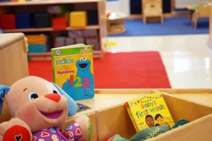 Merit School of Wellington - Preschool Classroom closeup of books and toys