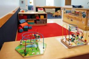 Merit School of Wellington - Preschool Classroom closeup of sensory and motor skill toys